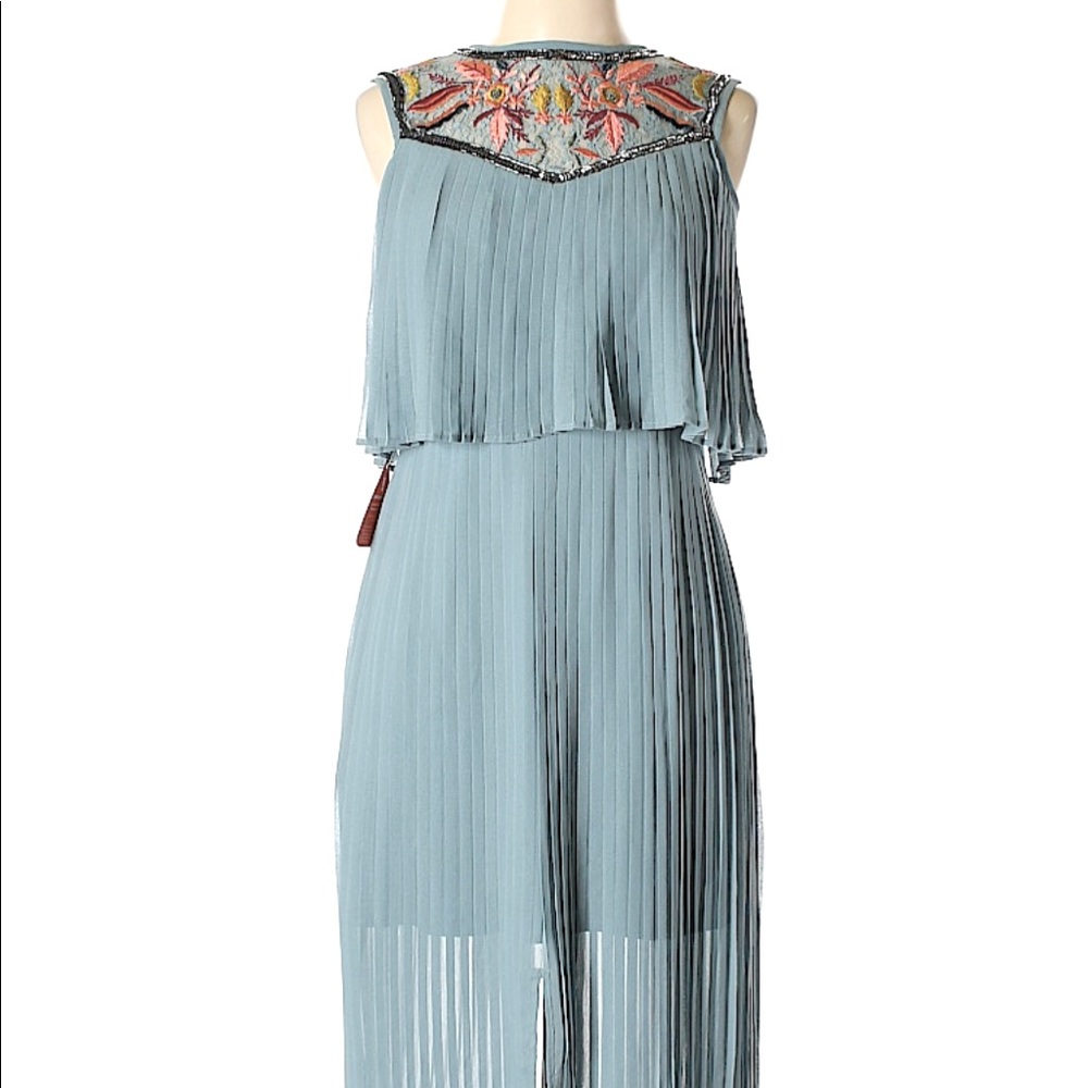 Frock and Frill blue embroidered dress UK Size 12